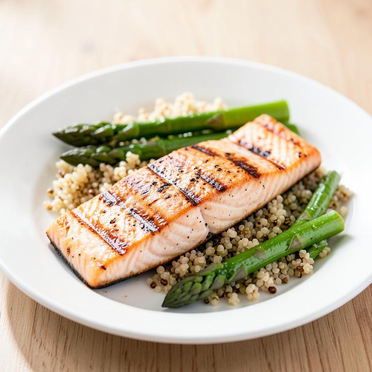 Salmón a la Plancha con Quinoa