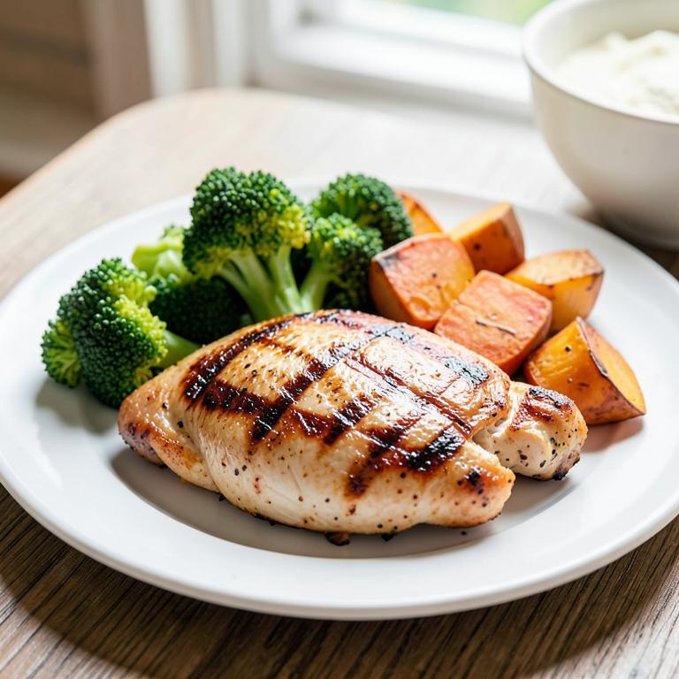 Pollo al Grill con Brócoli